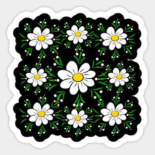 daisy flower meadow floral daisies pattern bloom Sticker